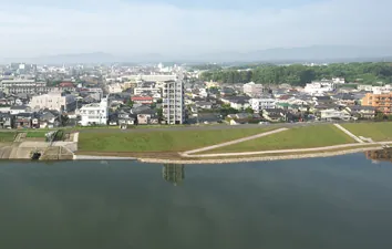 淀川地区堤防補強工事 の現場写真