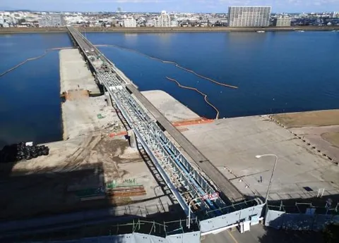 昭和通線(小戸之橋)旧橋撤去工事(1工区) の現場写真