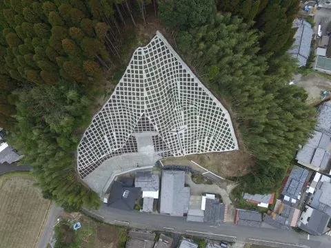 平成29年度防災急傾第2-1号山の城-2地区急傾斜工事 の現場写真